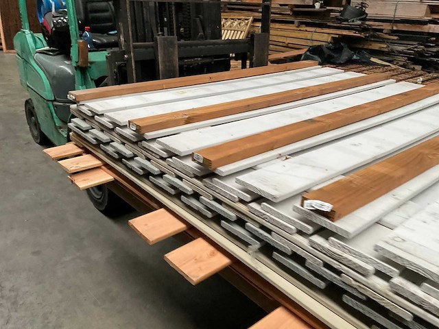 Woodvision wit gespoten tuinscherm 180x180 cm (4x) - afbeelding 6 van  10