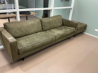 Woood - driezitsbank met hocker - afbeelding 1 van  4