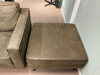 Woood - driezitsbank met hocker - afbeelding 3 van  4