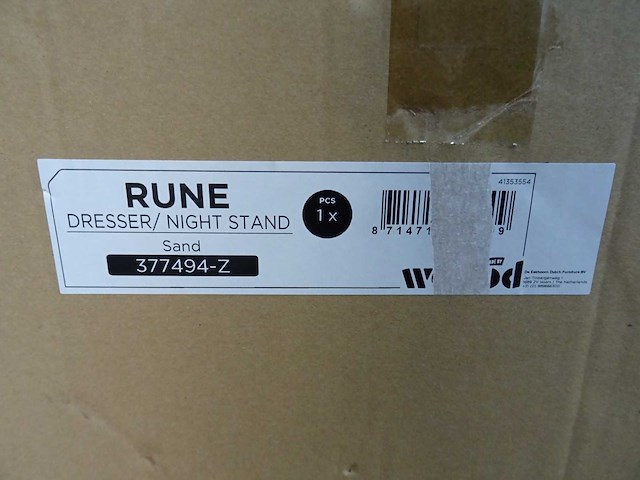 Woood - rune - nachtkastje - afbeelding 3 van  6