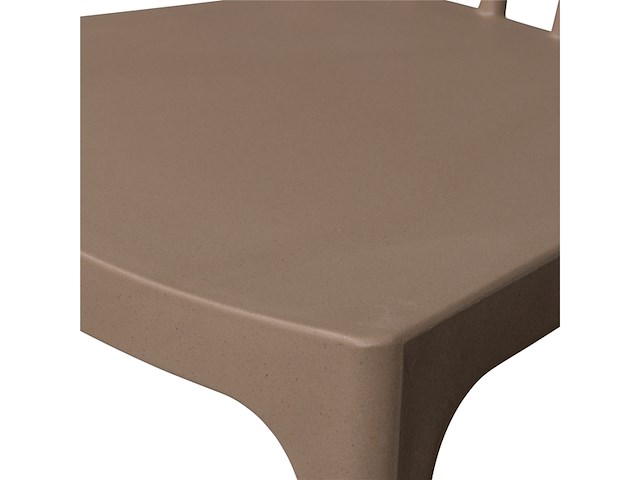 Woood bliss eetkamerstoel tuinstoel plant fiber bruin - afbeelding 2 van  5