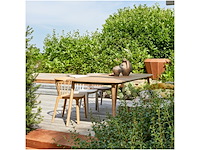 Woood bliss eetkamerstoel tuinstoel plant fiber bruin - afbeelding 4 van  5