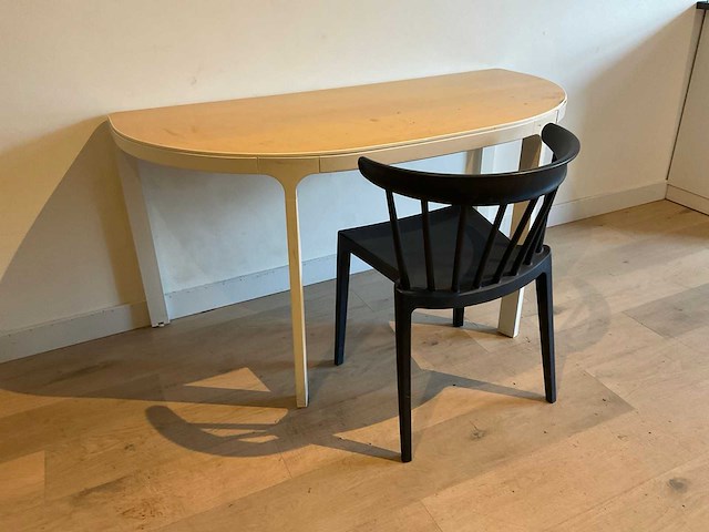 Woood bliss stoel met halfronde tafel/bureau - afbeelding 1 van  3
