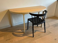 Woood bliss stoel met halfronde tafel/bureau - afbeelding 1 van  3