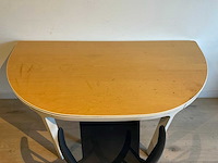 Woood bliss stoel met halfronde tafel/bureau - afbeelding 2 van  3