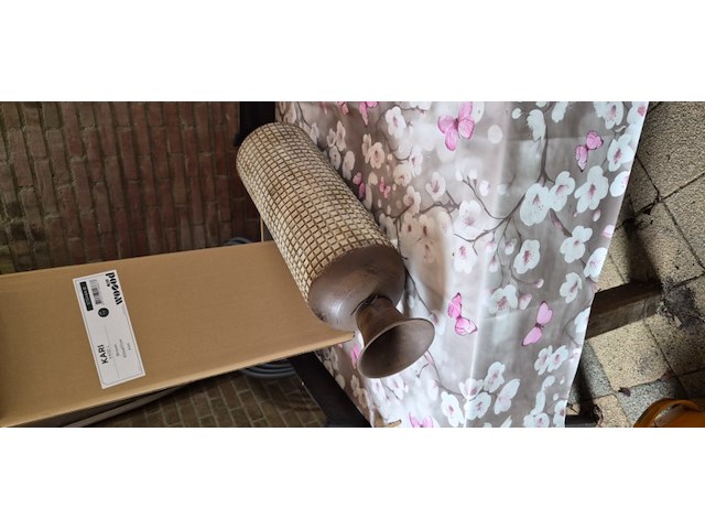 Woood exclusive kari vaas l metaal bruin 60x17x17cm aantal 1 stuks. - afbeelding 3 van  5