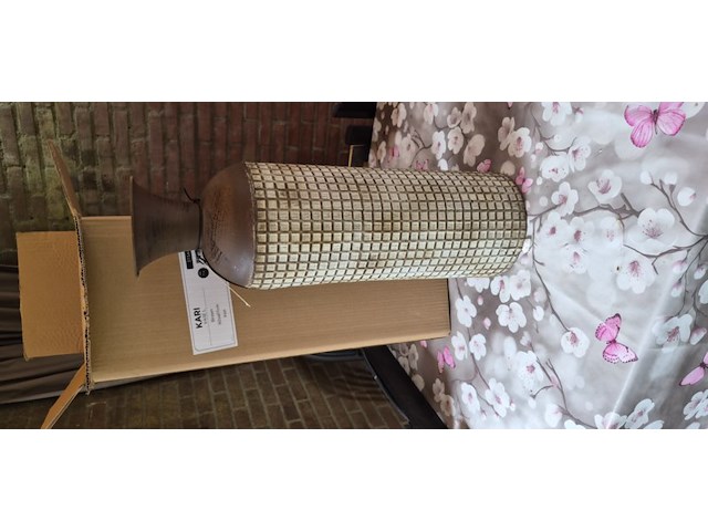 Woood exclusive kari vaas l metaal bruin 60x17x17cm aantal 1 stuks. - afbeelding 4 van  5