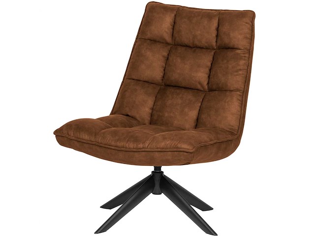 Woood jouke draaifauteuil leerlook - afbeelding 2 van  5