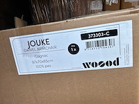 Woood jouke draaifauteuil leerlook - afbeelding 5 van  5
