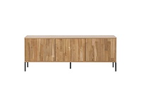 Woood new gravure tv meubel en hoge kast (2x) - afbeelding 5 van  7