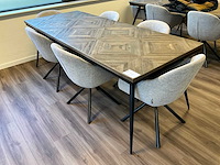 Woood rhombic/juno eetkamerset - afbeelding 2 van  8