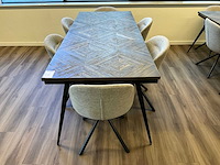 Woood rhombic/juno eetkamerset - afbeelding 3 van  8