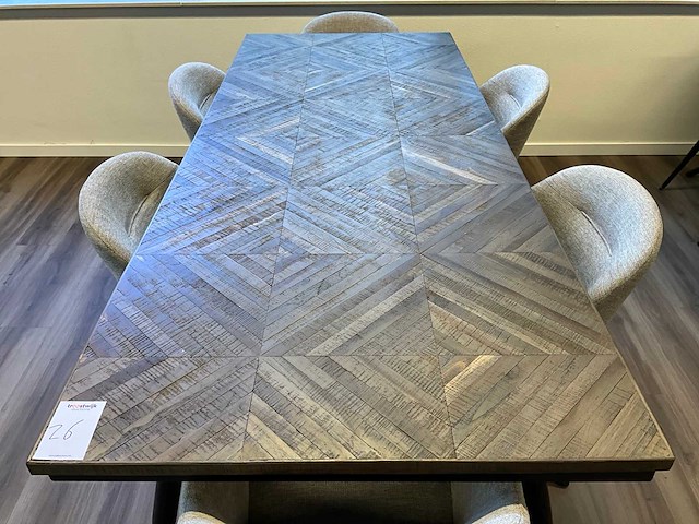 Woood rhombic/juno eetkamerset - afbeelding 4 van  8