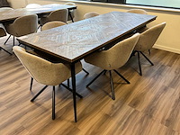 Woood rhombic/juno eetkamerset - afbeelding 1 van  7