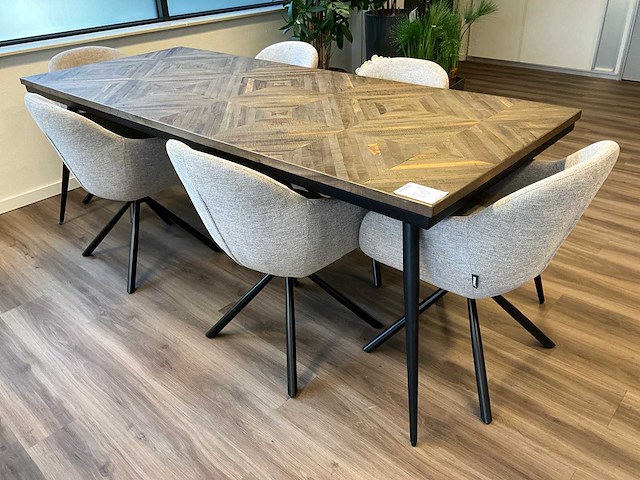 Woood rhombic/juno eetkamerset - afbeelding 2 van  7