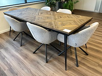 Woood rhombic/juno eetkamerset - afbeelding 2 van  7