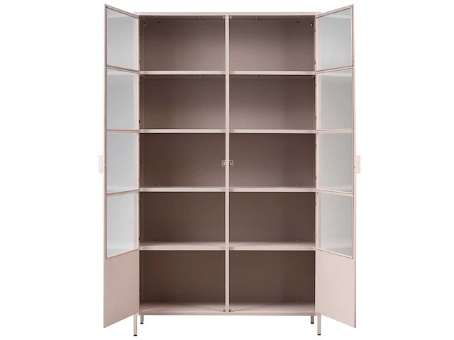 Woood ronja vitrinekast xl metaal soft pink - afbeelding 6 van  10