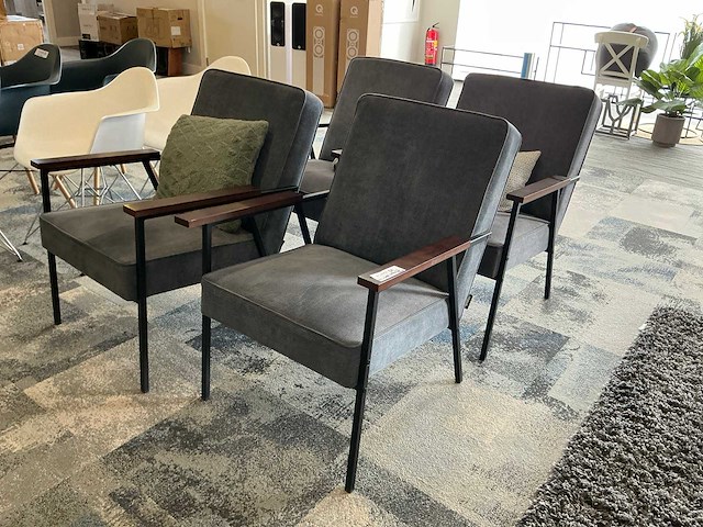 Woood sally ribcord fauteuil (4x) - afbeelding 1 van  6