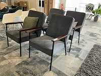 Woood sally ribcord fauteuil (4x) - afbeelding 1 van  6