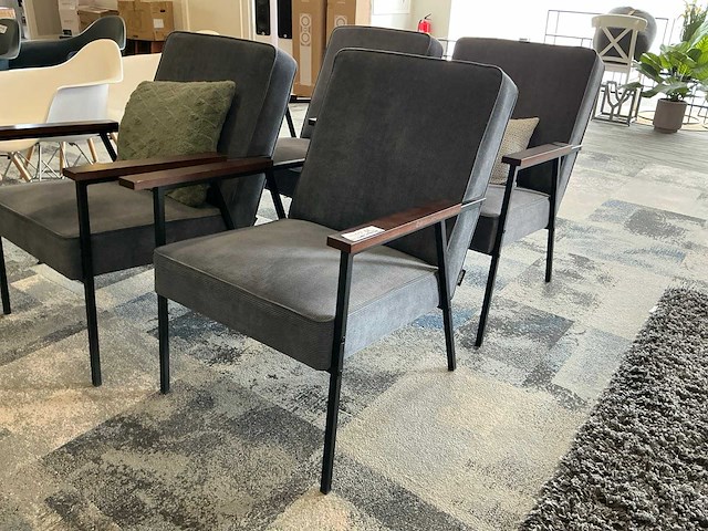 Woood sally ribcord fauteuil (4x) - afbeelding 2 van  6