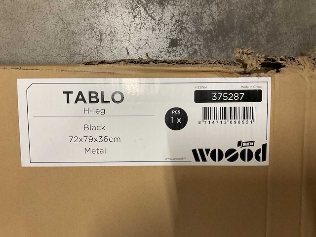 Woood tablo h-tafelpoot - afbeelding 1 van  3