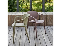 Woood tuinstoel bent groen kunststof - afbeelding 4 van  6