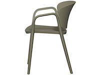 Woood tuinstoel bent groen kunststof - afbeelding 2 van  6