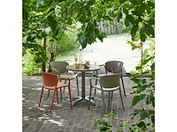 Woood tuinstoel bent groen kunststof - afbeelding 3 van  6