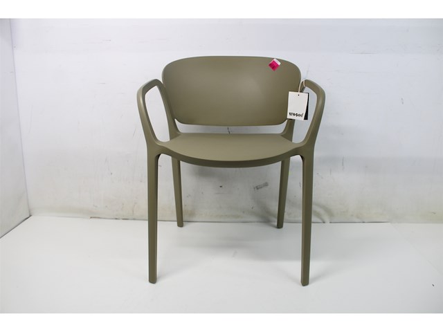 Woood tuinstoel bent groen kunststof - afbeelding 5 van  6