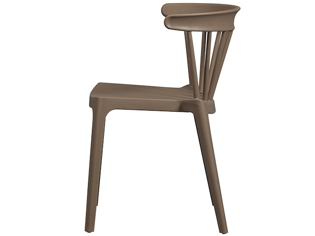 Woood tuinstoel bliss met spijlen bruin melange kunststof - afbeelding 1 van  6