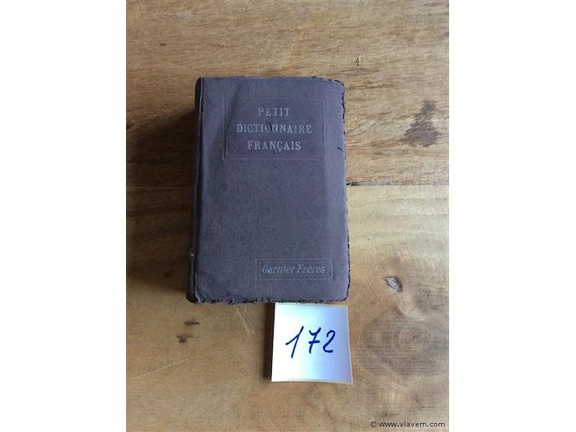 Woordenboek " petit dictionaire français" - afbeelding 1 van  2