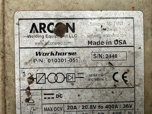 Workhorse 300s elektrode lasapparaat - afbeelding 6 van  6