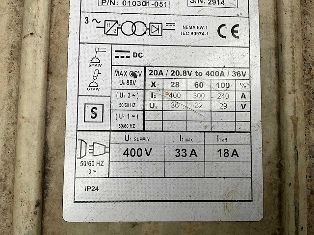 Workhorse 300s elektrode lasapparaat - afbeelding 4 van  4