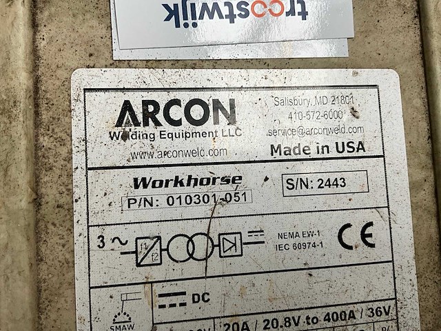 Workhorse 300s elektrode lasapparaat - afbeelding 6 van  6