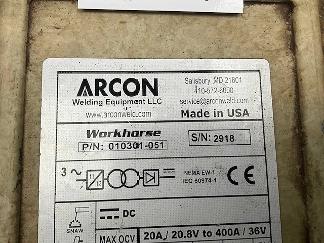 Workhorse 300s elektrode lasapparaat - afbeelding 4 van  4