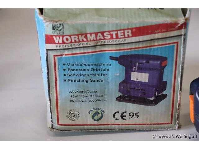 Workmaster vlakschuurmachine - afbeelding 6 van  6
