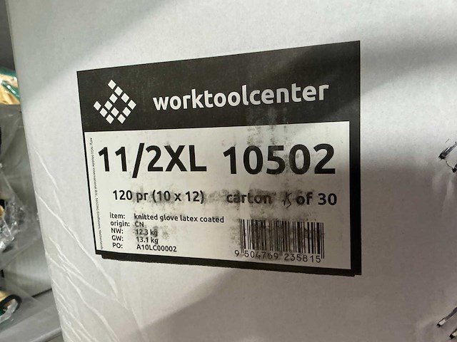 Worktoolcenter 11/2xl werkhandschoen (120x) - afbeelding 3 van  4