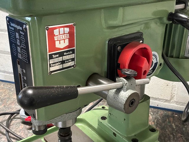 Worner b4 tafelboormachine - afbeelding 5 van  6