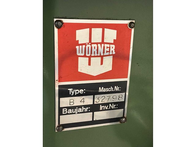 Worner b4 tafelboormachine - afbeelding 6 van  6