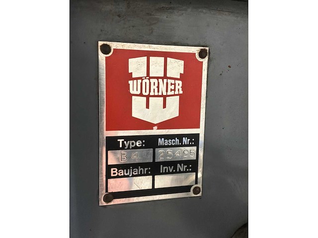 Worner b4 tafelboormachine - afbeelding 5 van  6