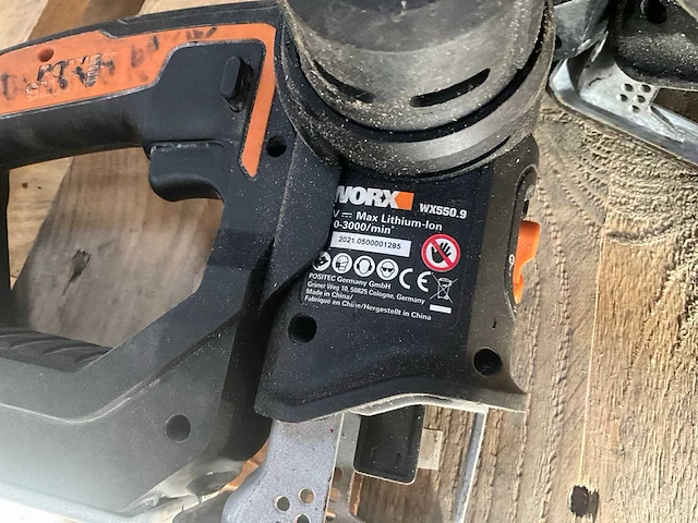 Worx - wx550.9 20v accu multizaag - overig accugereedschap (2x) - afbeelding 3 van  4