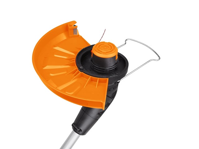 Worx wg157e.9 grastrimmer zwart, metallic,oranje losse body - afbeelding 3 van  5