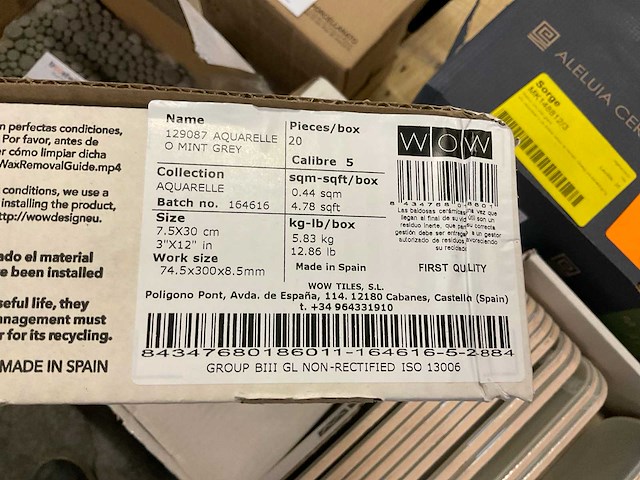 Wow wandtegel 7,5x30 cm ca. 3,5 m² - afbeelding 3 van  4