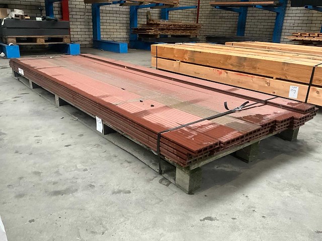Wpc kunststof dekdeel 2,3x14,5x300 cm (29x) - afbeelding 1 van  5