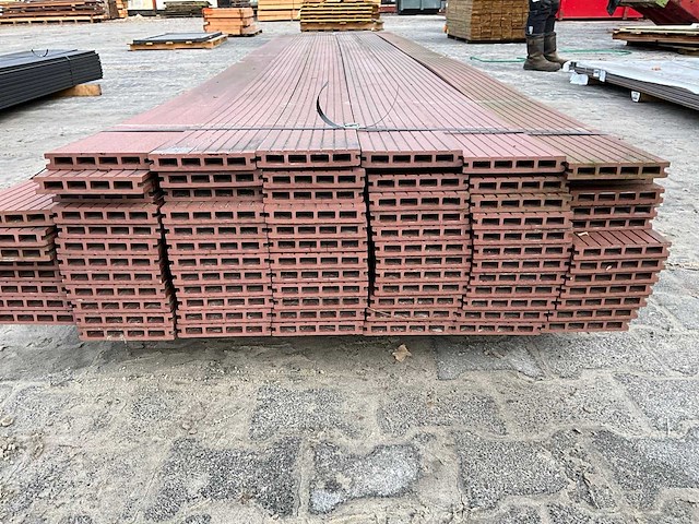Wpc kunststof dekdeel 2.3x14.5x420 cm (80x) - afbeelding 5 van  5