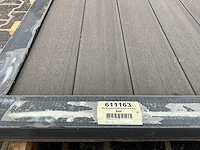 Wpc-premium poort 183x98 cm dark grey - afbeelding 4 van  5