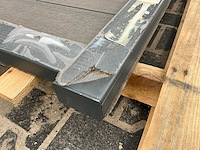 Wpc-premium poort 183x98 cm dark grey - afbeelding 5 van  5