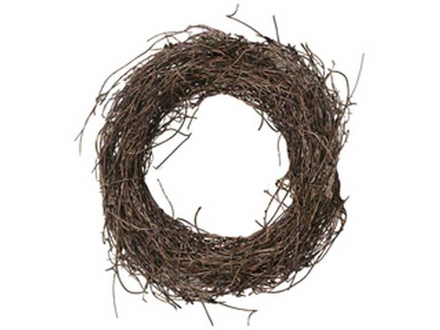 Wreath salin 20cm naturel 10pce/bundle (3500x) - afbeelding 1 van  1