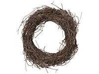 Wreath salin 20cm naturel 10pce/bundle (3500x) - afbeelding 1 van  1
