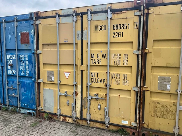 Wscu - 20 ft - opslagcontainer / zeecontainer - afbeelding 4 van  8